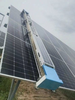 工厂供应固定式太阳能电池板清洁设备