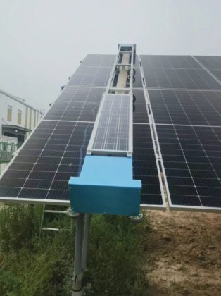 工厂供应固定式太阳能电池板清洁设备