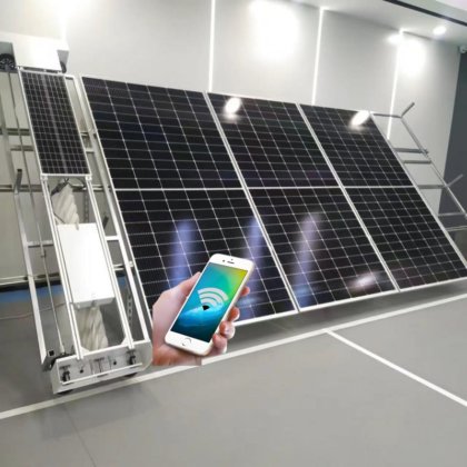 太阳能电池板光伏清洁 自动太阳能维护清洁器 智能机器人光伏系统