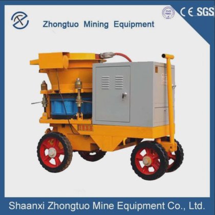 ドライショットクリーティングマシンのトンネル建設