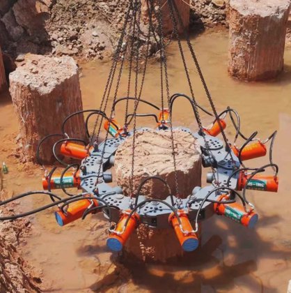 挖掘机备件 液压破桩机