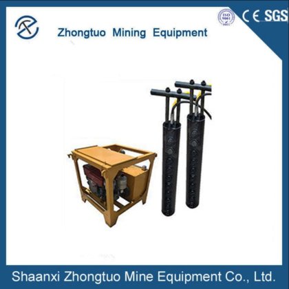 油圧ロックスプリッターを採掘