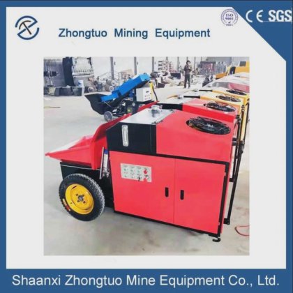 小型混凝土泵车 混凝土喷射泵，15 千瓦电机，8 兆帕压力