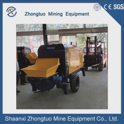 小型混凝土泵车 混凝土喷射泵，15 千瓦电机，8 兆帕压力