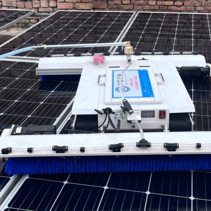 Automatic Robotic Solar Panel Cleaner Solar Panel Cleaning Robot in Xi ...