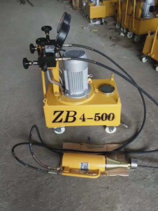 带液压电动油泵的单股千斤顶