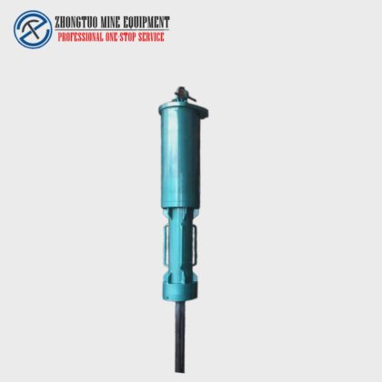 P450 超大型挖掘机使用碎石机进行非爆破碎裂