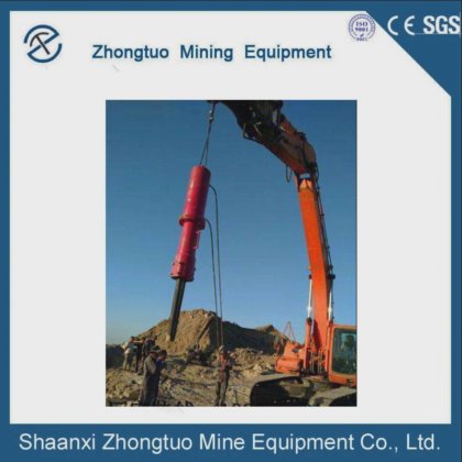 掘削機のための大きい石造りのブレーカの石のディバイダーはシリンダー管を取付けました