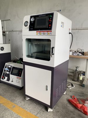 带PLC触摸屏的实验室橡胶压缩成型机