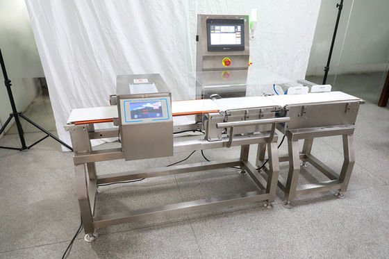 304不锈钢组合式输送机重量检查和金属探测器食品工业