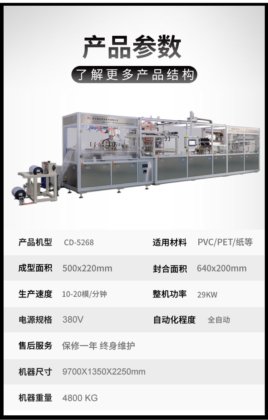 CD-5268全自动泡罩包装机 灯泡唇膏包装机