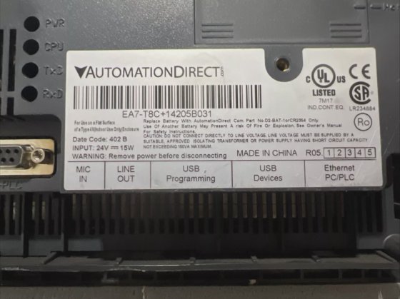 Automation Direct EA7-T8C 8" Operator