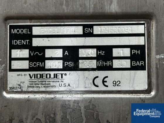VideoJet Coder, Excel Series 170
