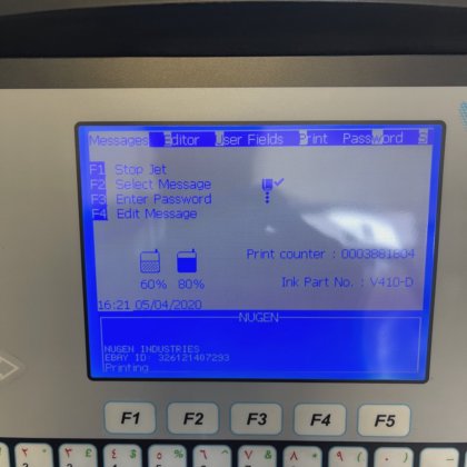 Videojet 1510 Inkjet Printer Coder
