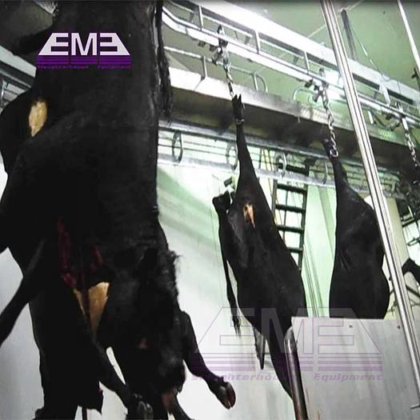 屠宰解决方案 奶牛屠宰设备 牛屠宰场输送轨道系统 带屠宰场设备的清真方法