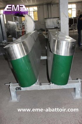 活羊/山羊约束尼龙带输送机 清真山羊肉屠宰场设备 自动屠宰设备