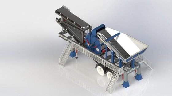 細骨材生産のためのモバイルソリューション：三次衝撃破砕機