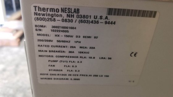 Neslab HX-150 Chiller in Trim, Ireland | Hx Chiller Wiring Diagram | | Machinio