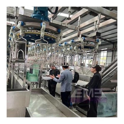 家禽烫毛和拔毛组合机 屠宰场设备 鸡屠宰线用鸭屠宰机