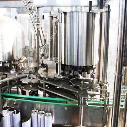 全自动能量碳酸饮料罐灌装封口机生产线