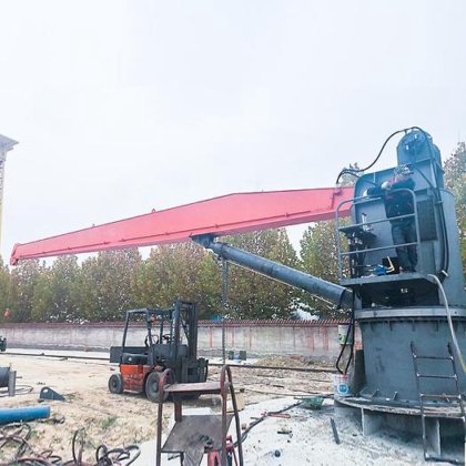 マリーナポート船用スティフブームクレーンマリンデッキクレーンスティフブームクレーン