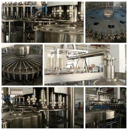 先进的果汁灌装、封口、旋盖和包装机