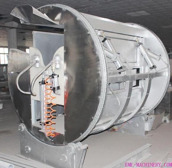 用于清真屠宰的活牛气动仪式型杀牛箱