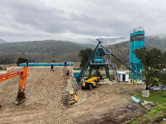 100 立方米紧凑型混凝土搅拌站