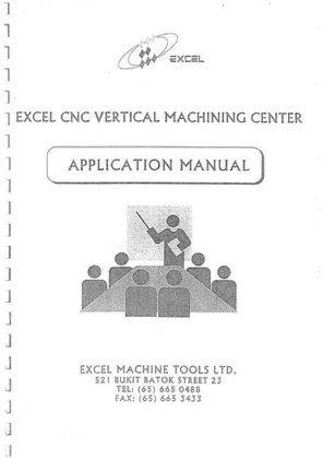 Manual for Used Excel Machine