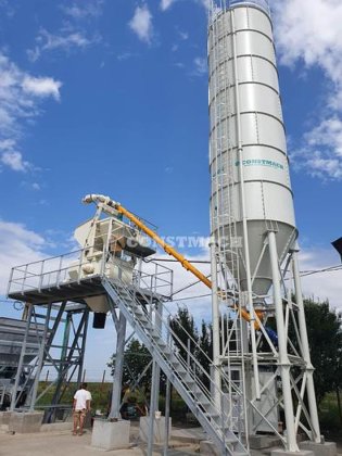 100 立方米/小时紧凑型集装箱混凝土厂出售