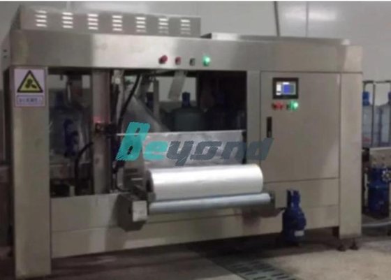 全自动 5 加仑桶装纯净饮用水灌装和液体旋盖机