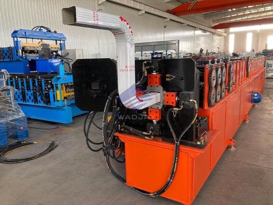 Gutter Downpipe Making Machine Automatic Elbow & Downspout Roll Forming ...