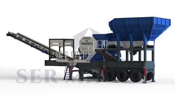 1段式モバイルジョークラッシャー：硬い石材の連続採石作業に最大容量