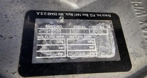 Used Graco Drum Unloading Pump