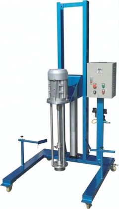 智通可移动气动升降式高剪切混合机 不锈钢乳化均质机 洗涤剂制造机