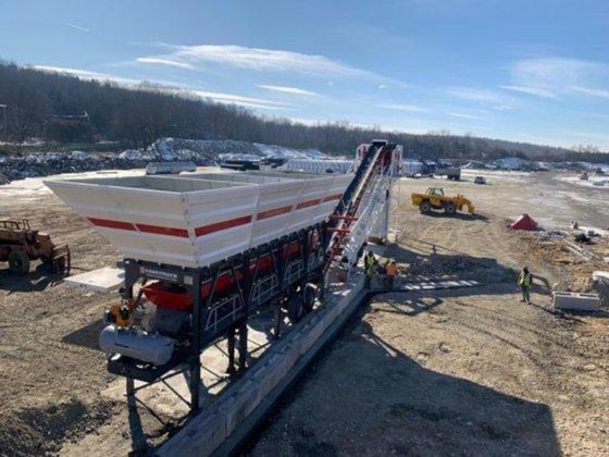 120 立方米/小时移动混凝土搅拌站