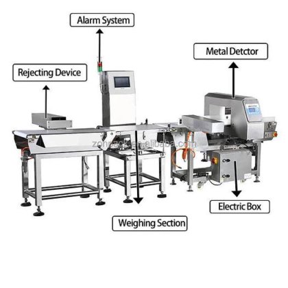 用于生产线的高精度高灵敏度皮带输送机食品安全工业金属检测机