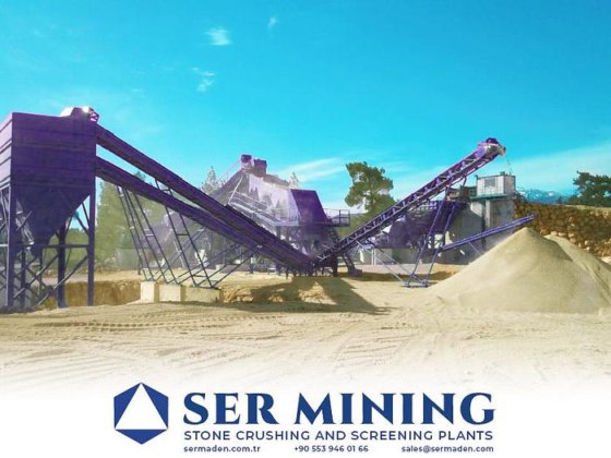 固定衝撃破砕スクリーニングプラント石灰岩