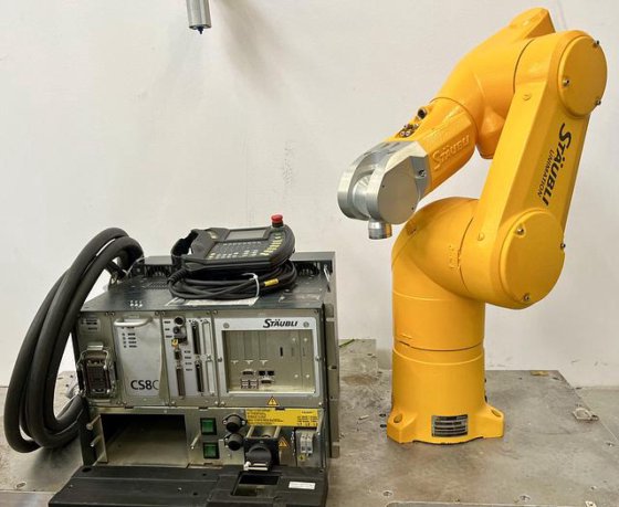Stäubli TX60 6-axis industrial robot in Pardubice, Czech Republic