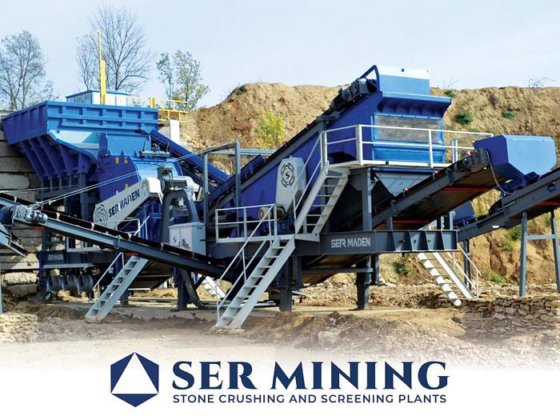 コンパクトで強力な石材加工設備 - 移動式衝撃破砕スクリーニングプラント