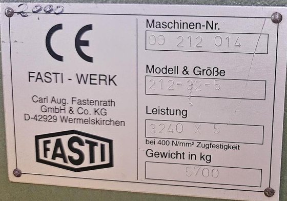 2000 Fasti 212-32-5.0