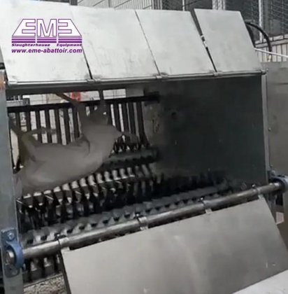 全自动山羊屠宰线 骆驼屠宰场 羊肉屠宰场设备 羊胴体脱毛机