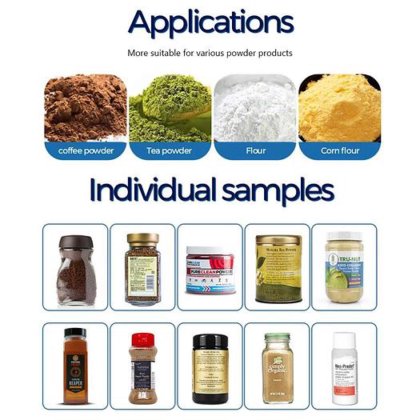 自动单头粉末螺旋称重灌装包装机 人参姜粉瓶装灌装旋盖机