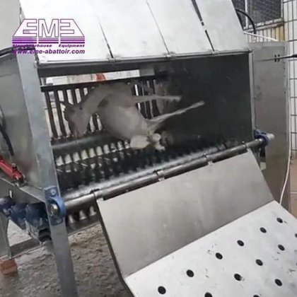全自动山羊屠宰线 骆驼屠宰场 羊肉屠宰场设备 羊胴体脱毛机