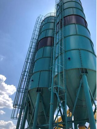 水泥储存筒仓容量 100 吨