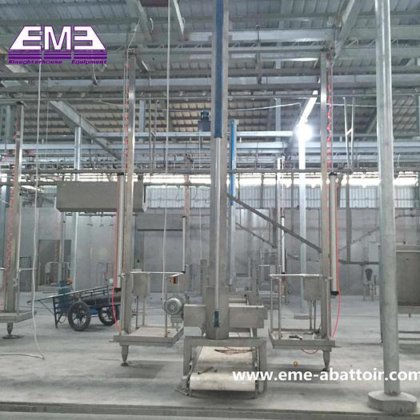 高效绵羊/山羊立式拉皮机 清真屠宰设备 屠宰场屠宰机械设备