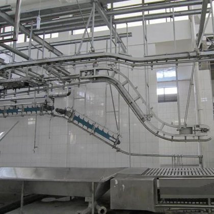 牲畜生猪屠宰设备 管式手动头顶输送轨道屠宰设备 屠宰场设备