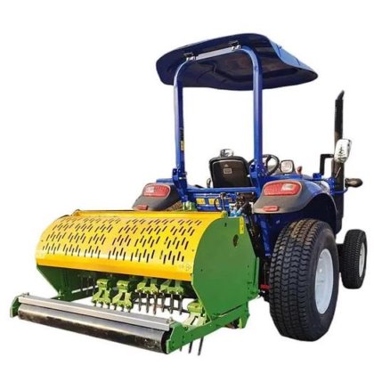 輸入された自然な芝生の鋭い機械芝生の管理のための庭用具の付属品緩い土のための通気用具