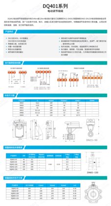 DQ 401电动调节球阀