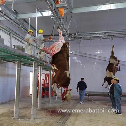 用于奶牛屠宰的全套现代化屠宰场设备 牛肉屠宰场肉类加工生产线 屠宰厂